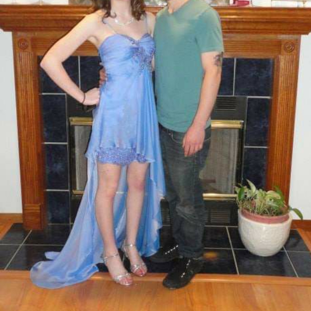 Lilac High Low Prom Dress - Picture 2 of 4